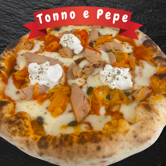 Pizza Tonno e Pepe par L'Art de la Pizza à Graulhet, Tarn, 81
